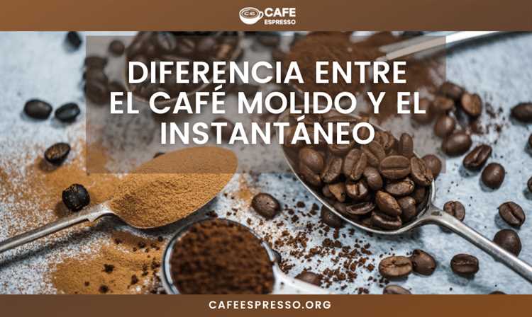 ¿Cuál es la diferencia entre café instantáneo y molido?