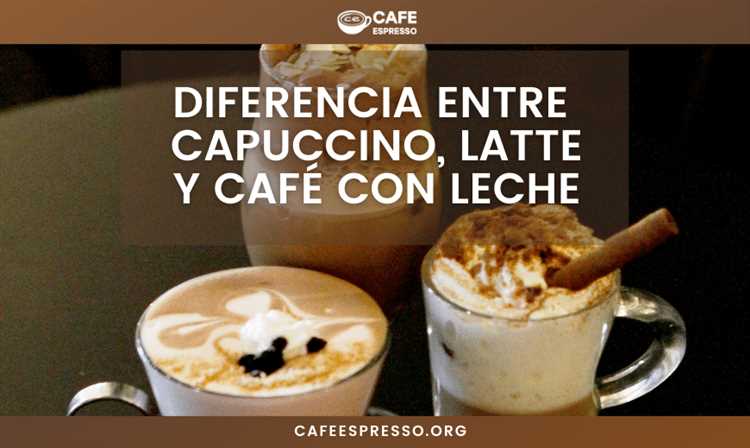 ¿Cuál es la diferencia entre un café latte y un capuccino?