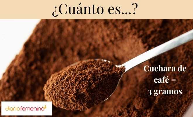 ¿Cuánto es 10 gramos de café?