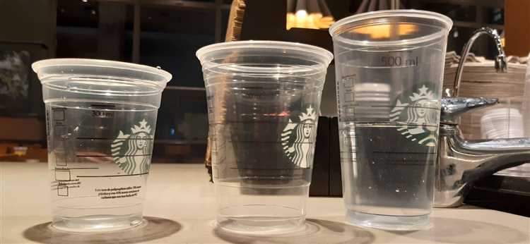 ¿Cuántos ml tiene un vaso de Starbucks?